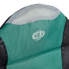 NILLS CAMP skládací křeslo NC3080, zelené