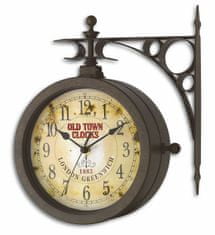 TFA 60.3011 NOSTALGIE OLD TOWN Nástěnné hodiny s teploměrem ve stylu nádražních hodin