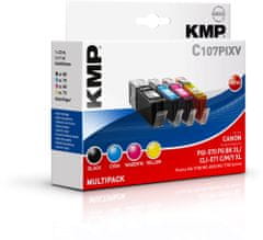 KMP Canon PGI-570BK XL + CLI-571 XL Multipack (Canon PGI 570 BK XL + CLI 571 XL Multipack) sada inkoustů pro tiskárny Canon