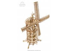 UGEARS 3D pohyblivé mechanické puzzle ze dřeva Větrný mlýn
