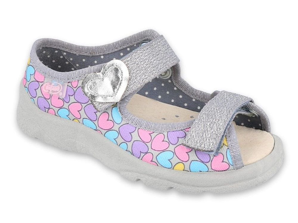 Befado Dívčí sandálky Max 869X135 30 šedá