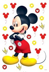 AG Design DK1725 Samolepicí dekorace Mickey Mouse, 42,5 x 65 cm