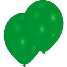 Amscan 10ks Latexových balónků zelené barvy 27,5cm 