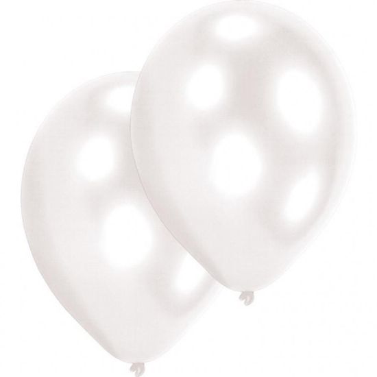 Amscan Latexové balónky bílé 10ks 27,5cm