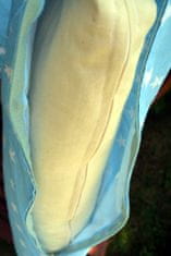 Těhotenský kojící relaxační polštář Zuzanka 260 cm Bílé hvězdičky na modré Pratelný potah