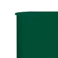 Petromila 5dílná zástěna proti větru textil 600 x 120 cm zelená