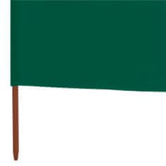 Petromila 9dílná zástěna proti větru textil 1200 x 160 cm zelená