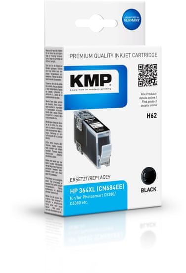 KMP HP 364XL (HP CB321EE, HP CB321) černý inkoust pro tiskárny HP