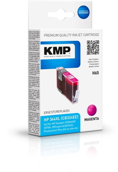 KMP HP 364XL (HP CB324EE, HP CB324) červený inkoust pro tiskárny HP