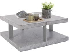 Danish Style Konferenční stolek Veranzo, 100 cm, stříbrná