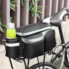 MG Bicycle Bike Pannier cyklistická zadní taška s popruhem, 6l, černá