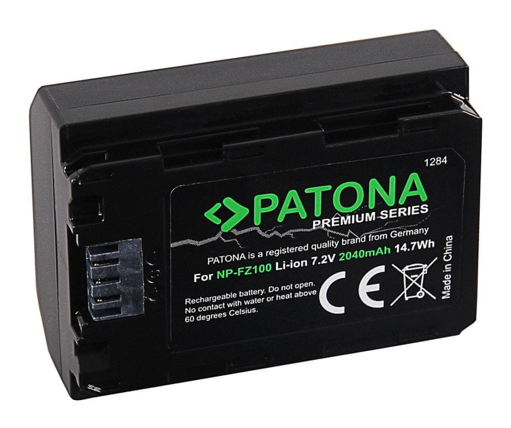 PATONA Baterie pro foto Sony NP-FZ100 2 040 mAh Li-Ion Premium PT1284