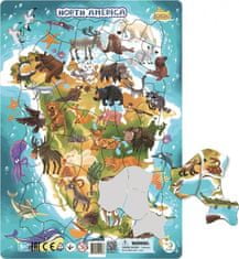 DoDo  Puzzle Zvířata Severní Ameriky 53 dílků