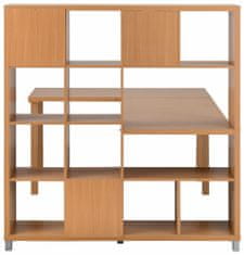 Danish Style Stůl s knihovnou Kera, 153 cm, buk