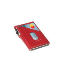 Červené kožené pouzdro na karty Tony Perotti