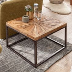 Bruxxi Odkládací stolek Timo, 55 cm, masivní dřevo