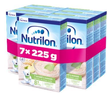Nutrilon Pronutra Kaše 7 cereálií s ovocem 225g, 8+