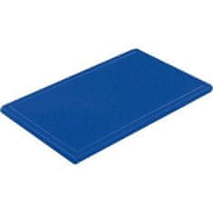 Gastrozone Prkénko krájecí plastové 53x32,5x2 cm GN 1/1, s drážkou, modré