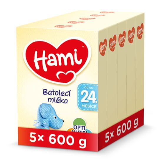 Hami 24+ batolecí mléko 5x 600 g