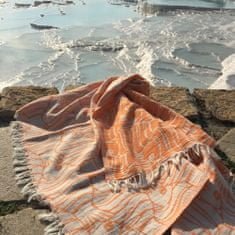 Denizli Concept Plážová osuška FISH 90x170 cm, oranžová, bavlna