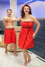 Pánský červený kilt do sauny Scottish Rebel, S-M