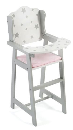 Bayer Chic Jídelní židlička hvězdičky stříbrné - zánovní