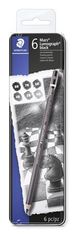 Staedtler Grafitové tužky "Mars Lumograph", sada, 6 tvrdostí, šestihranná, umělecká 100B G6
