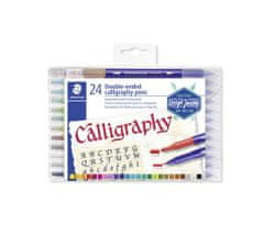 Staedtler Sada kaligrafických popisovačů "Calligraph Duo", 24 barev, 2,0/3,5 mm, oboustranné 3005 TB24