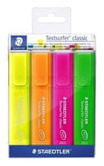 Staedtler Zvýrazňovač "Textsurfer classic 364", 4 barvy, 1-5mm 364 P WP4