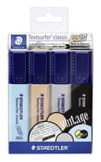 Staedtler Zvýrazňovače "Textsurfer Classic Pastel", sada 4 různých barev, 1-5 mm 364 CWP4