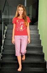 Andrie PS 9201 dámské pyžamo Barva: červená, Velikost: S