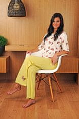 Andrie PS 9180 dámské pyžamo Barva: žlutá, Velikost: XL