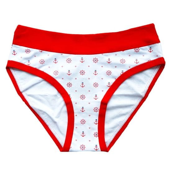 Andrie dámské námořnické kalhotky PS 2781 Barva: červená, Velikost: S