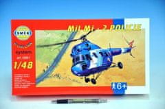 Směr SMĚR Model helikoptéra Vrtulník Mi 2 Policie 1:48