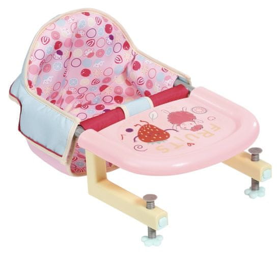 Baby Annabell Jídelní židlička s uchycením na stůl Fruits - zánovní