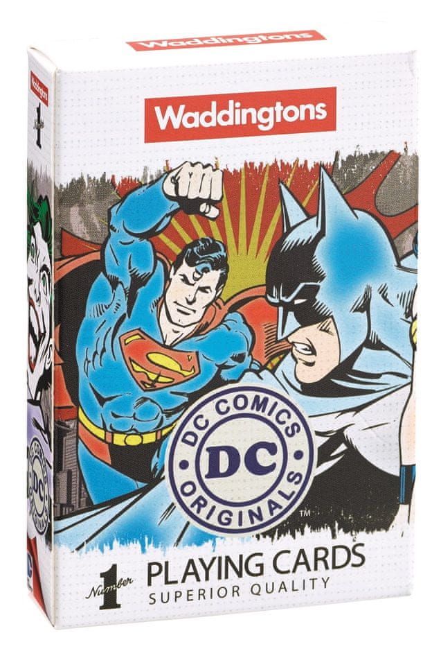 Levně Winning Moves Waddingtons Hrací karty: DC Superheroes Retro