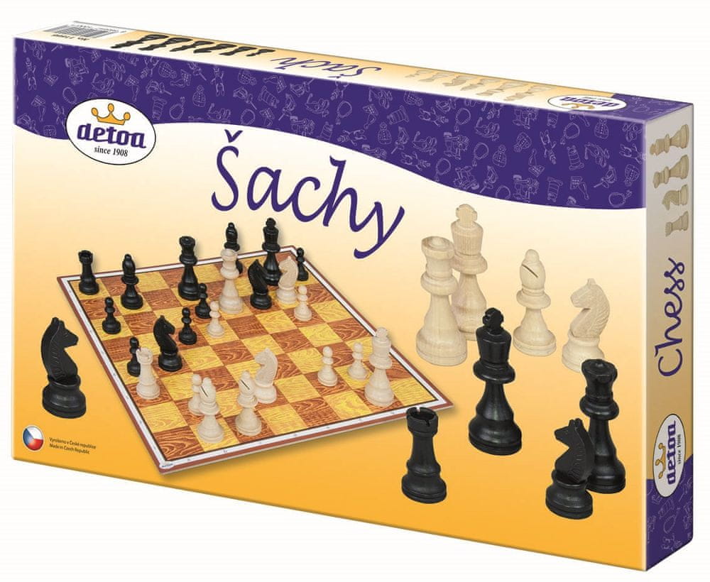 Levně Detoa Šachy dřevo společenská hra