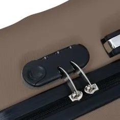 shumee Sada skořepinových kufrů na kolečkách 3 ks hnědá ABS