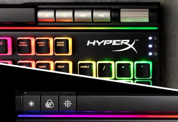 Kingston HyperX Alloy Elite II, HyperX Red, US multimédiás kulcsok, videók, játékok