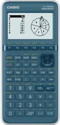 Vědecká kalkulačka Casio FX 7400G III, kryt, osmiřádkový displej, pokročilá, matematické, statistické, goniometrické funkce