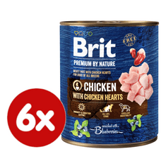 Premium by Nature Chicken with Hearts 6x800 g