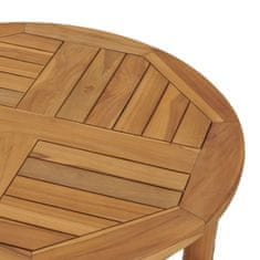 Greatstore Barový stůl Ø 60 cm masivní teakové dřevo