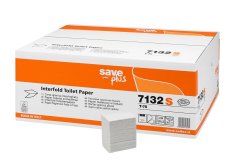 Celtex Toaletní papír Save Plus A skládaný 2vrstvy bílý - 7132S