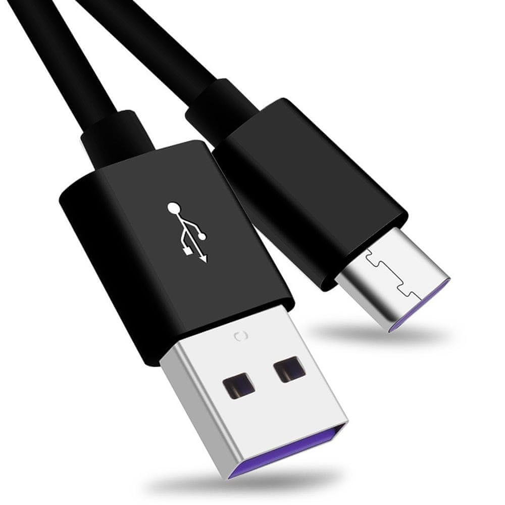 Levně PremiumCord Kabel USB-C 3.1 na USB 2.0, Super fast charging 5 A, černý, 1 m, ku31cp1bk