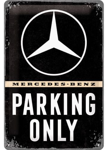 Postershop Plechová cedule Mercedes-Benz Parking Only, 30 × 20 cm