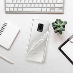 iSaprio Silikonové pouzdro - Writing By Feather - white pro Xiaomi Redmi Note 9 Pro