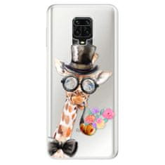 iSaprio Silikonové pouzdro - Sir Giraffe pro Xiaomi Redmi Note 9 Pro