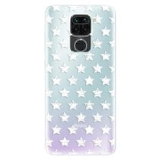iSaprio Silikonové pouzdro - Stars Pattern - white pro Xiaomi Redmi Note 9