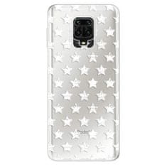 iSaprio Silikonové pouzdro - Stars Pattern - white pro Xiaomi Redmi Note 9 Pro
