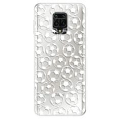 iSaprio Silikonové pouzdro - Football pattern - white pro Xiaomi Redmi Note 9 Pro